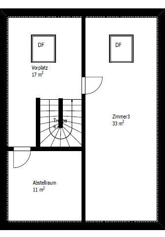 Grundriss Haus 2, 2. Obergeschoss